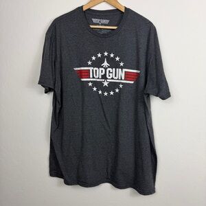 Top Gun Graphic T-Shirt Heather Charcoal